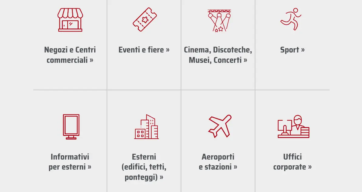 vendita di vetrine ledwall